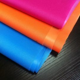 2.5m Orange Color Waterproof PVC Tarpaulin Plain Style Easily Washable