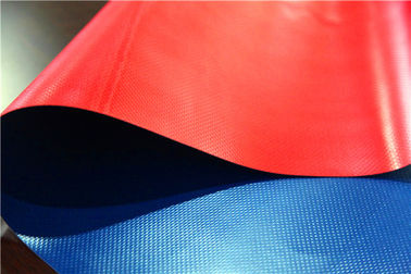 PVC Coated Orange Colour Matte Rain Proof Tarpaulins 500 * 1000 75m Length