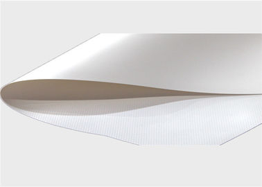 0.45mm 840 * 840 18 * 18 Tear Resistant Tarp White Glossy Plain Style
